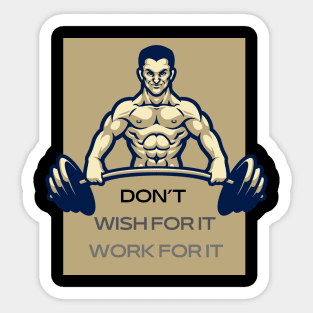 Motivation workout gym fitness buddy building Sticker